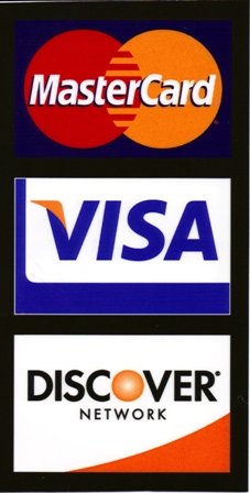 We Only Accept Mastercard, Visa, and Discover